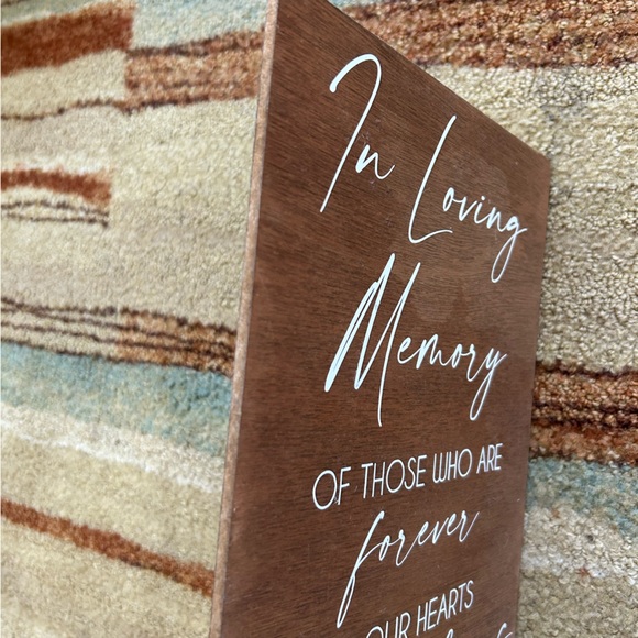 In Loving Memory Wedding Sign - Picture 2 of 3